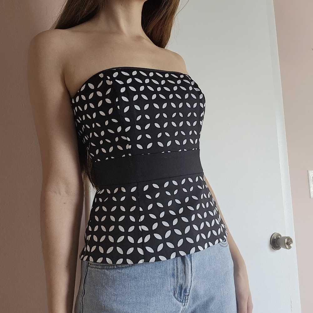 Y2k WHBM strapless feminine sexy going out corset top Size XXS